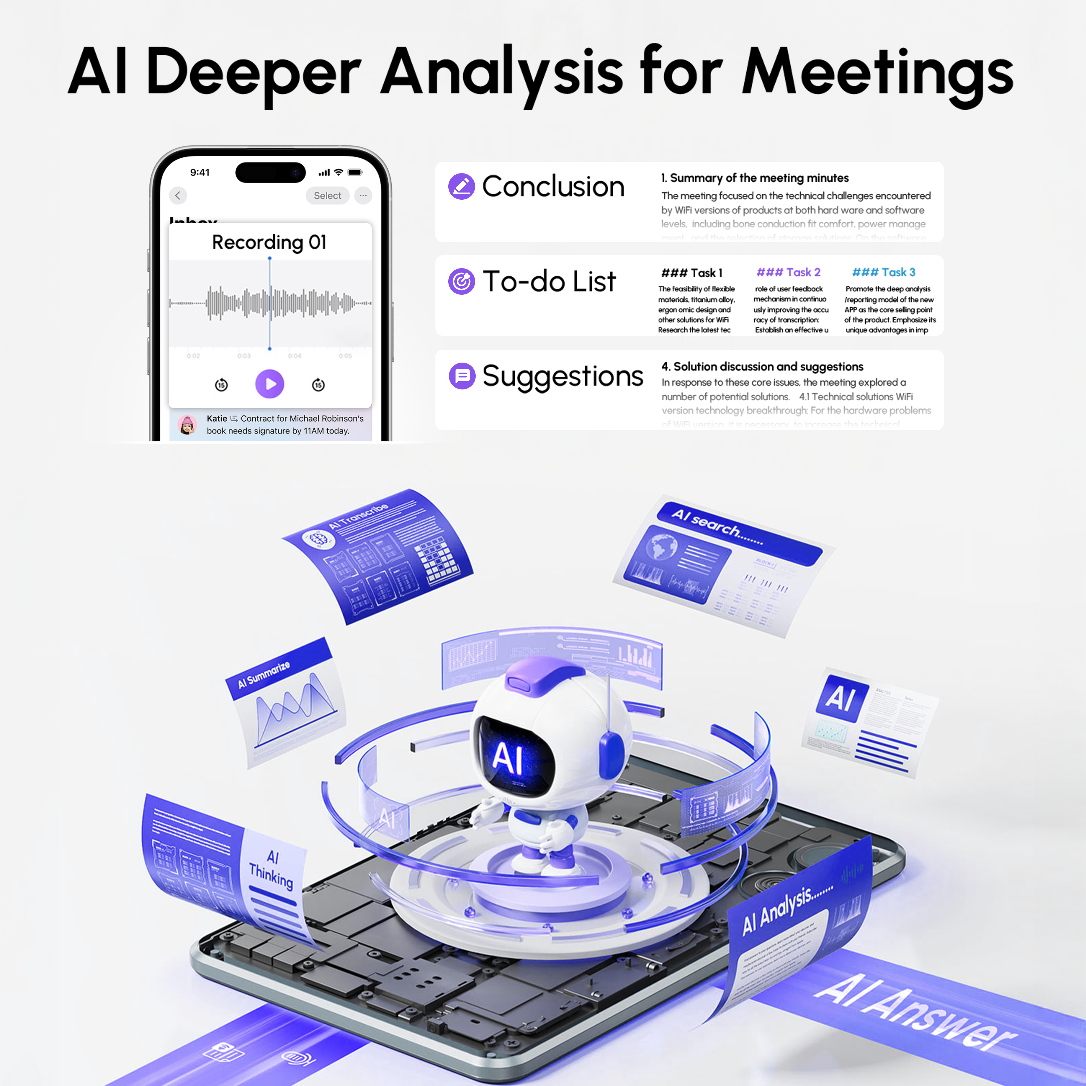 RecolX Tap™ AI Voice Recorder