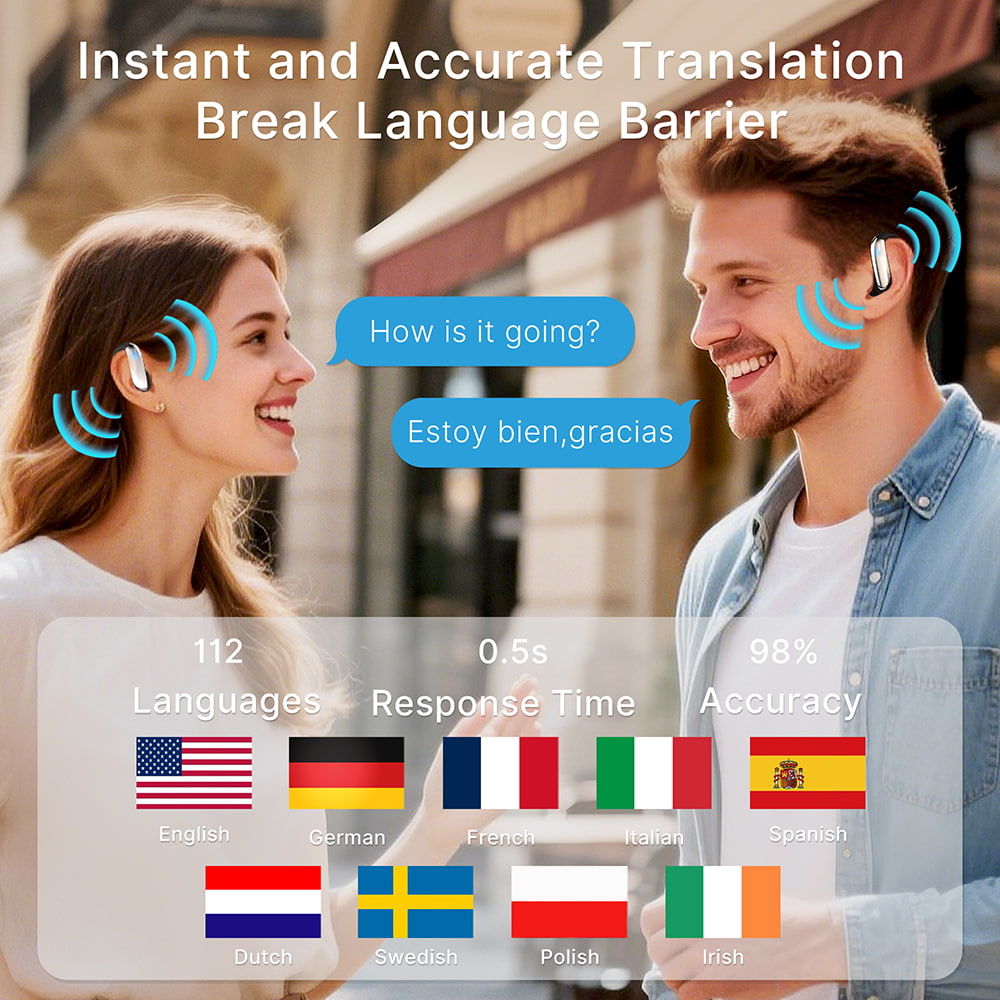 Recolx AI Voice Recorder Earbuds